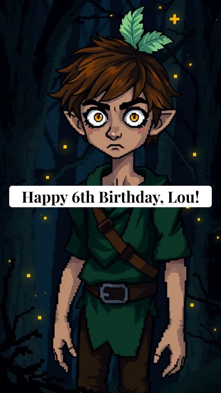 Peter Pan's Birthday Wish for Lou