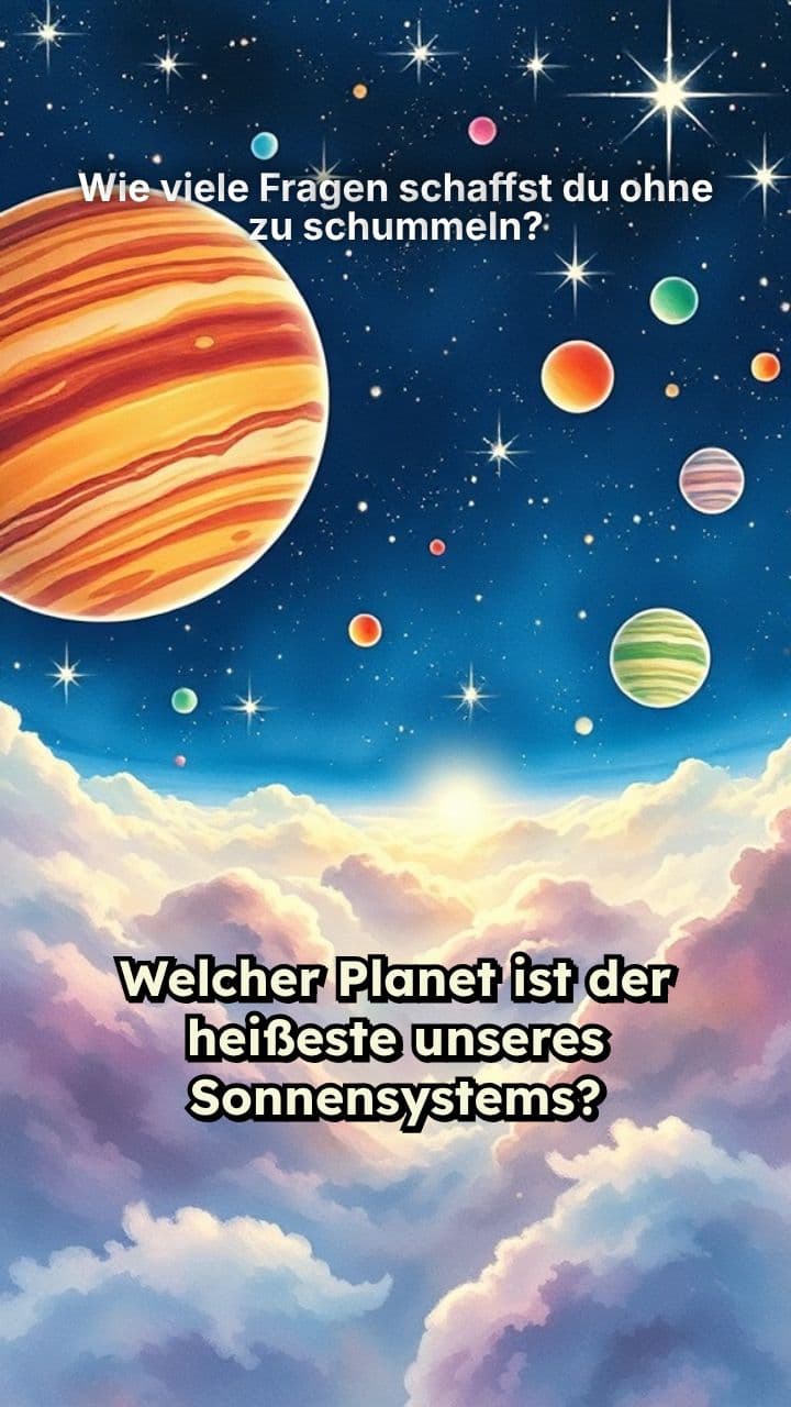 Wie viele Fragen schaffst du ohne zu schummeln?