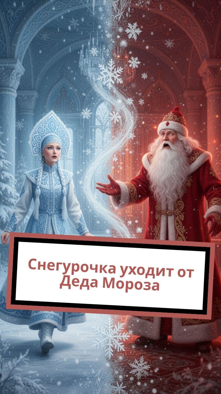 Снегурочка уходит от Деда Мороза