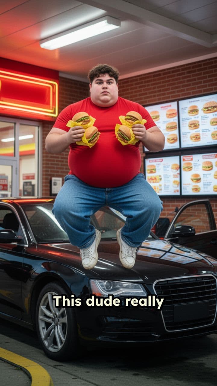 Parkour Fail at the Drive-Thru