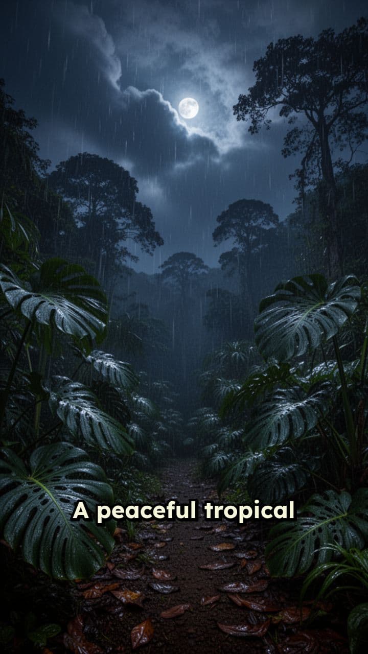 Cozy Tropical Rainy Night Cabins