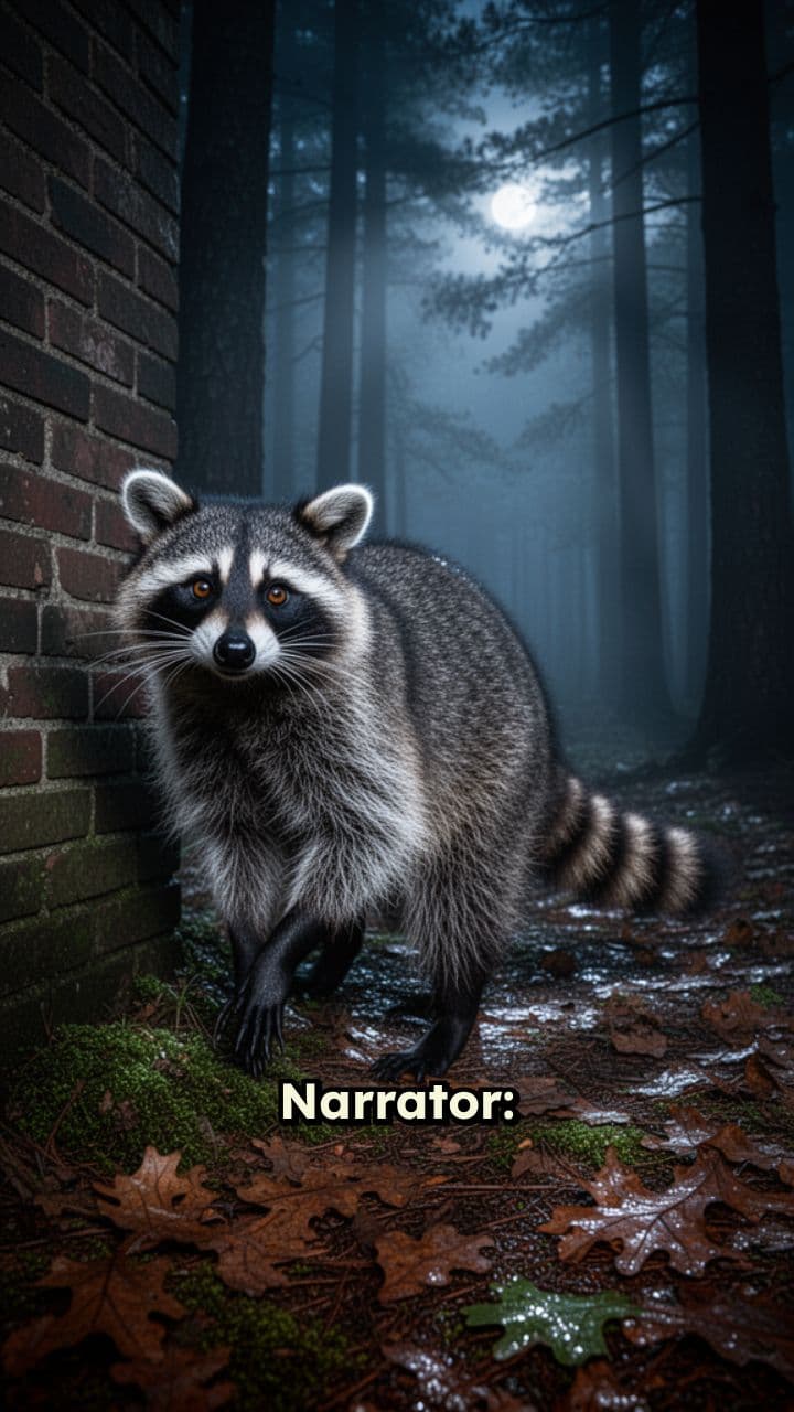 A Raccoon Mother’s Courage