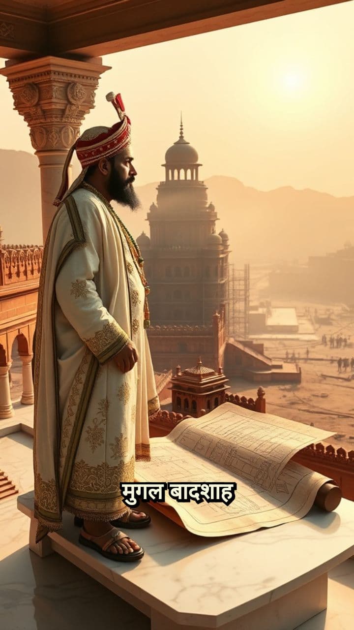 शाहजहाँनाबाद का लाल किला निर्माण