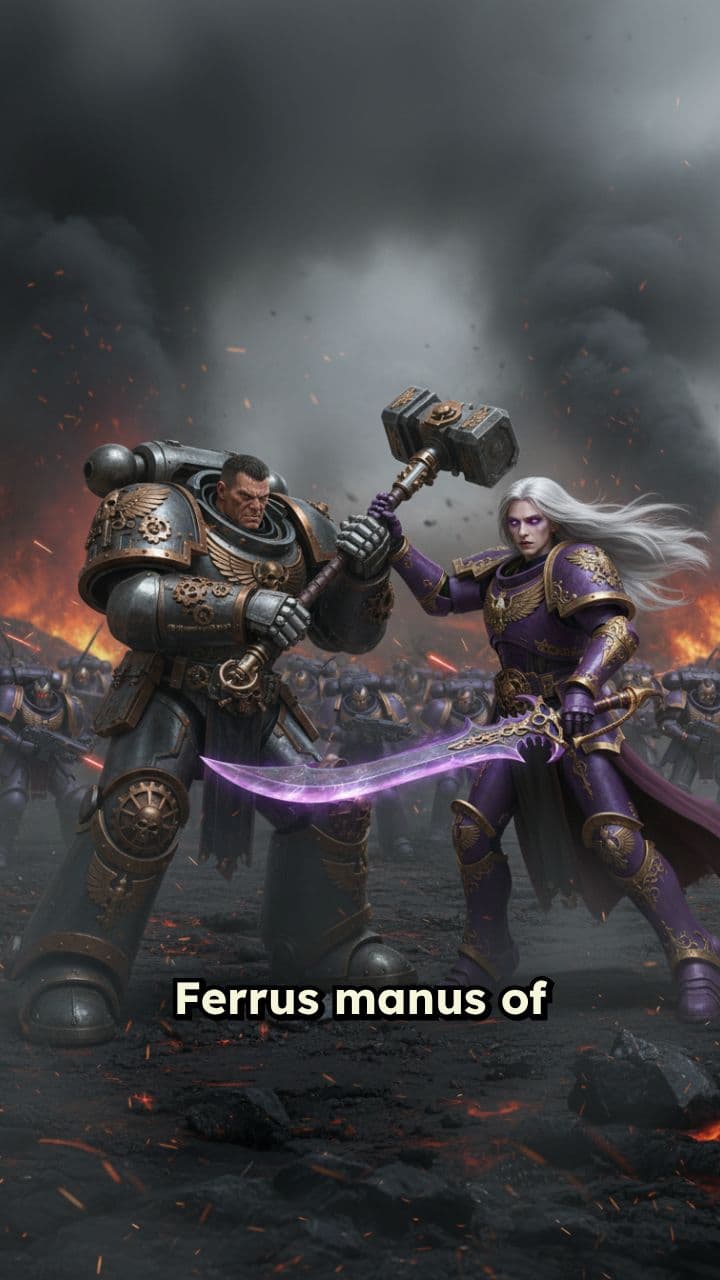 Fulgrim Beheads Ferrus Manus