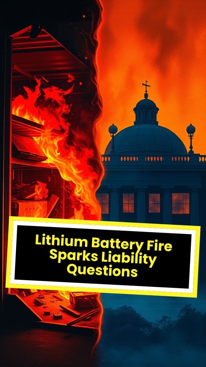 Lithium Battery Fire Sparks Liability Questions