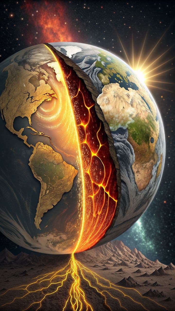 पृथ्वी से सोने का रिसाव प्रक्रिया