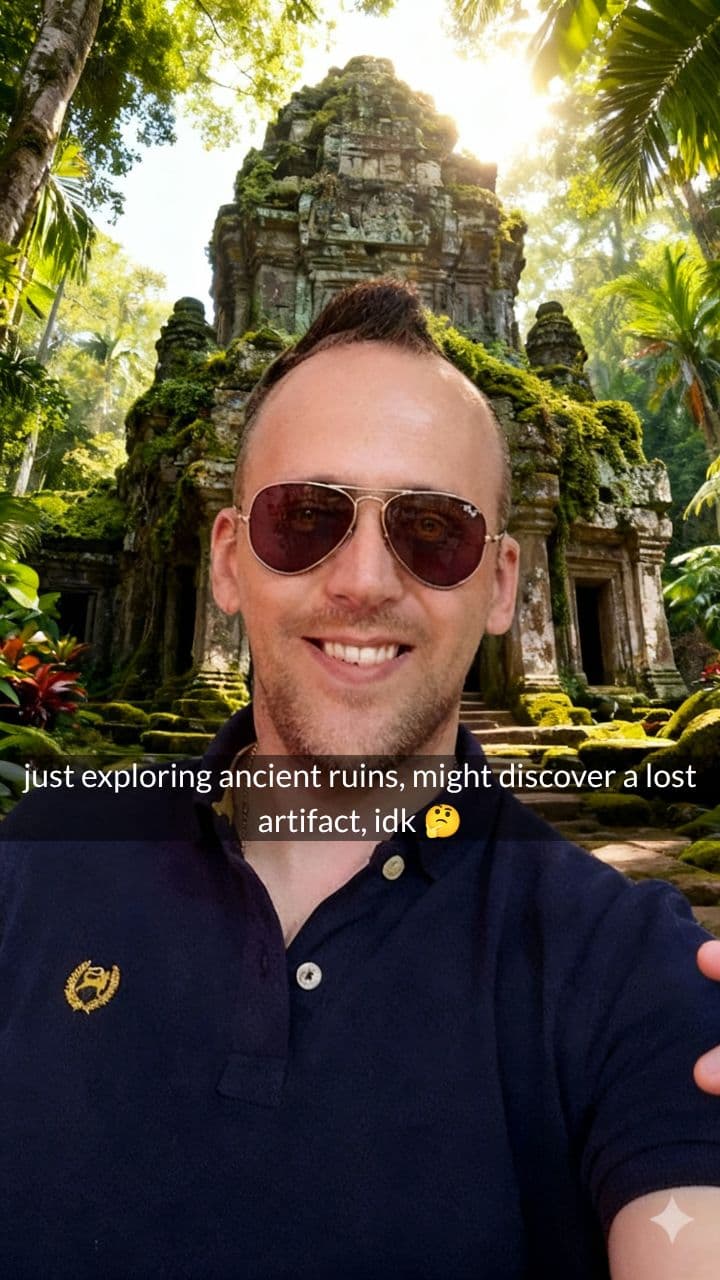 Snapchat Movie Set Selfies