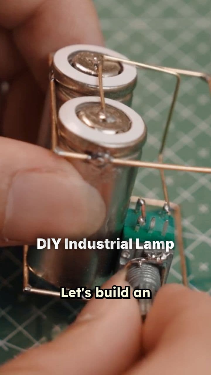 Industrial Lamp with Warm Glow