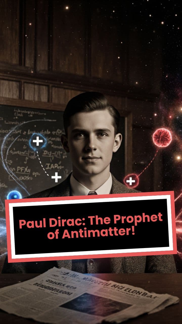 Paul Dirac: The Prophet of Antimatter!