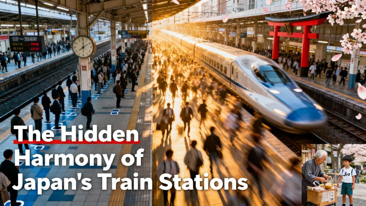 The Hidden Harmony of Japan's Train Stations