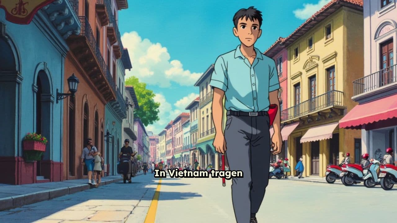 Rote Fahnen für sicheres Überqueren von Straßen