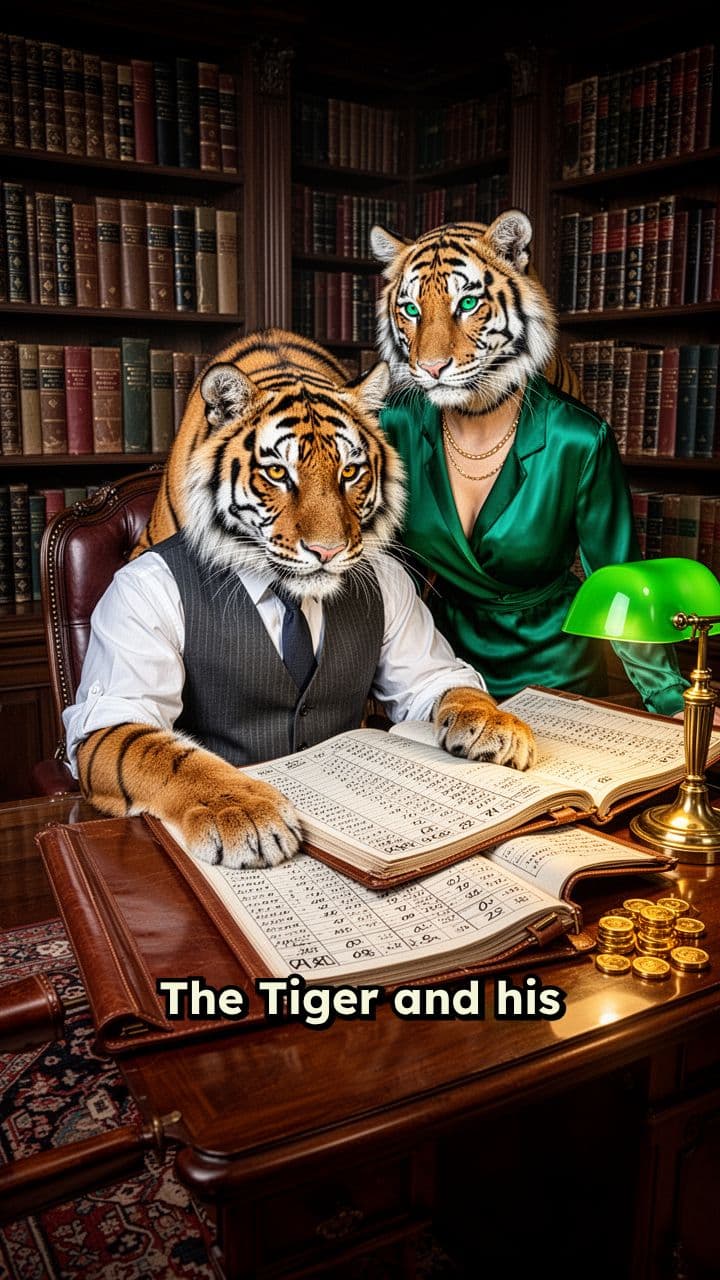 Tiger Couple Managing Security Accounts