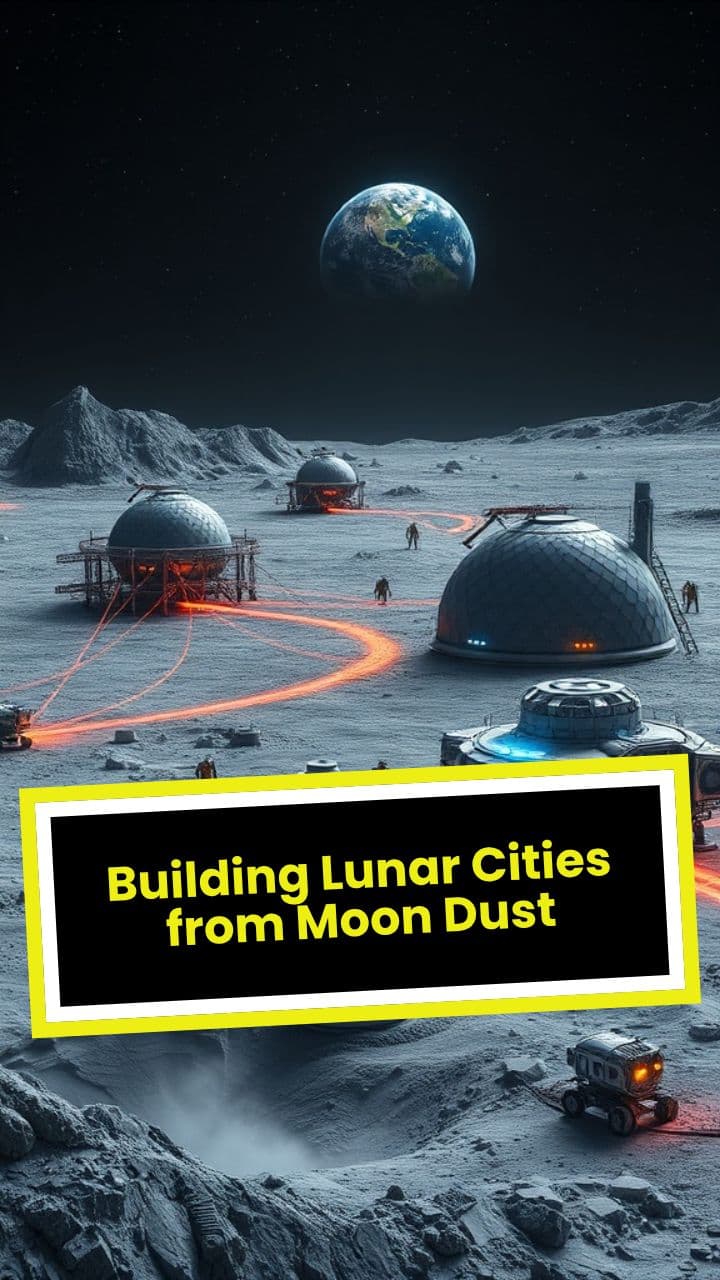 Building Lunar Cities from Moon Dust