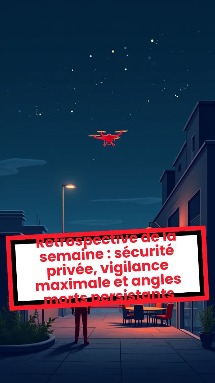 Rétrospective de la semaine : sécurité privée, vigilance maximale et angles morts persistants