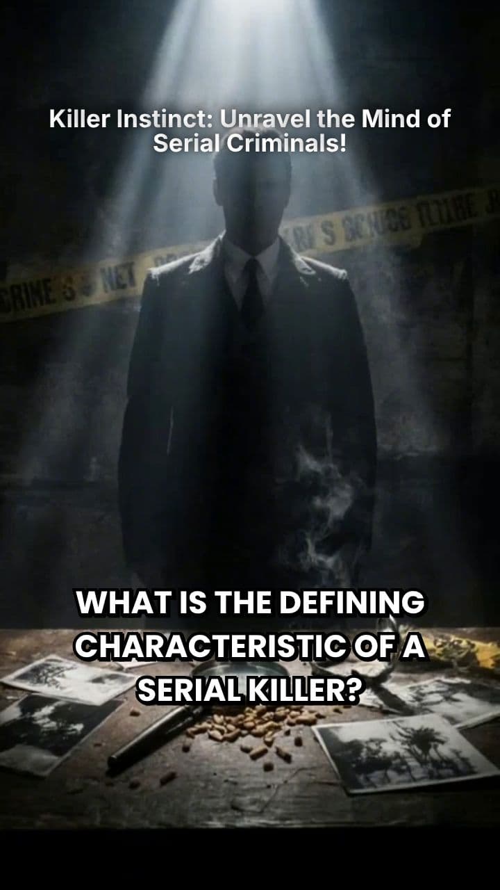 Killer Instinct: Unravel the Mind of Serial Criminals!