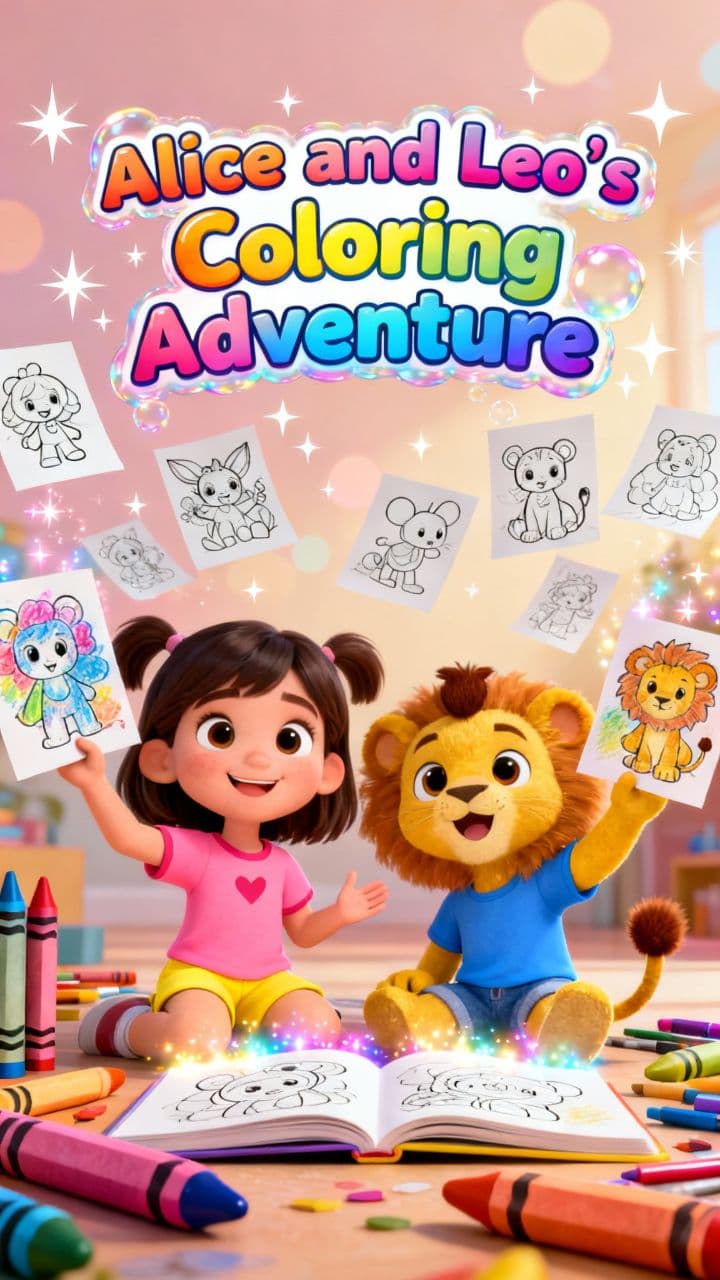 Alice and Leo's Coloring Adventure
