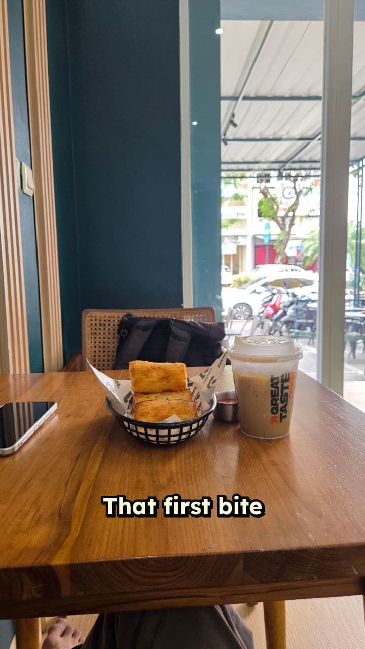 Perfect Morning: Croissant and Cold Brew