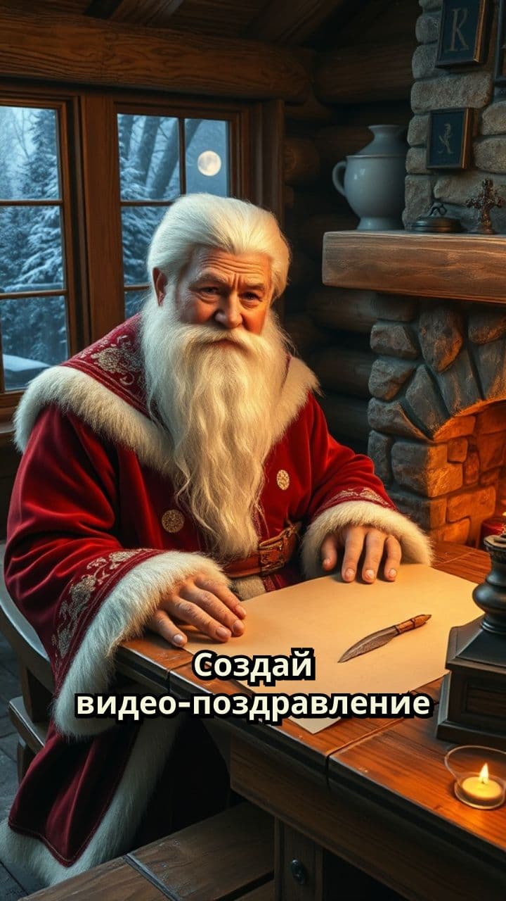 Новогоднее поздравление Деда Мороза Артёму