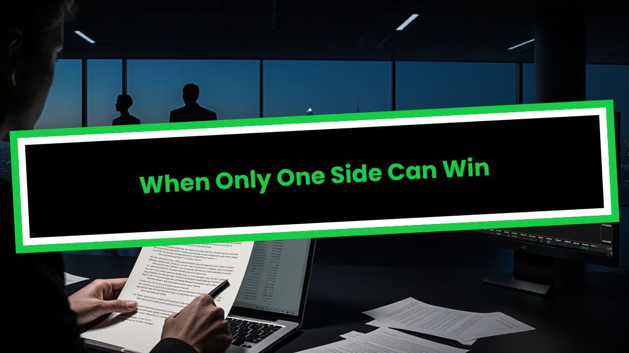 When Only One Side Can Win
