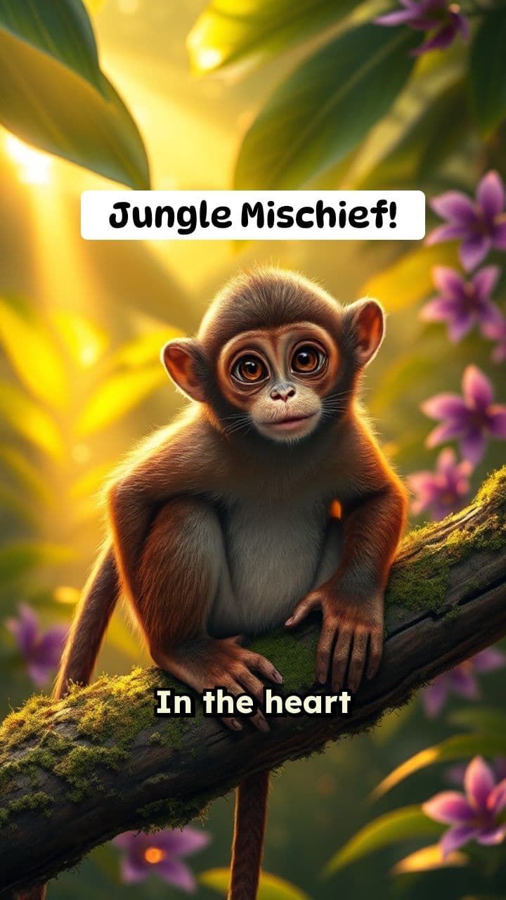 Monkey Mischief in the Jungle