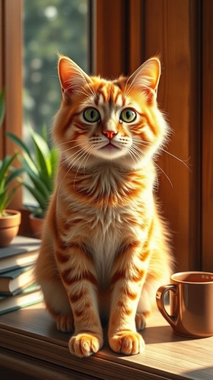 Cat's Candid Meows in Chaos