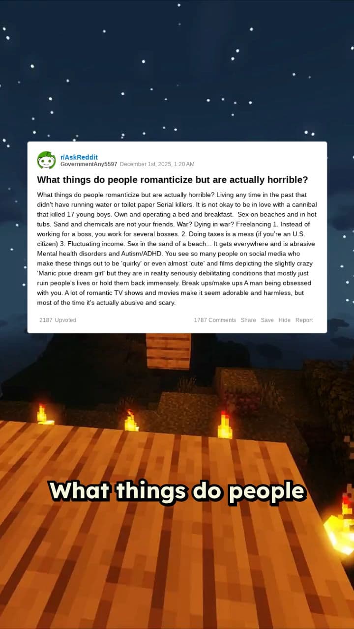 Romanticized Horrors in Life and Love