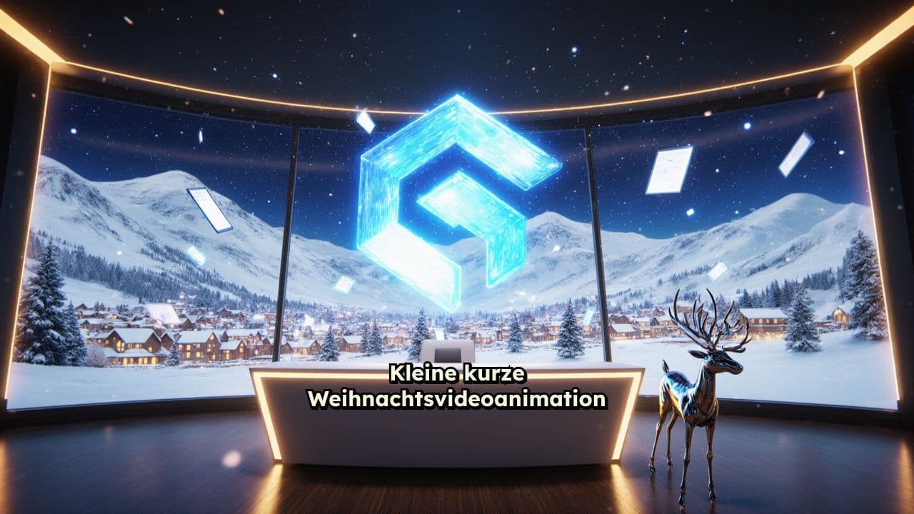 Innovative grexx Weihnachtsanimation in Winterlandschaft