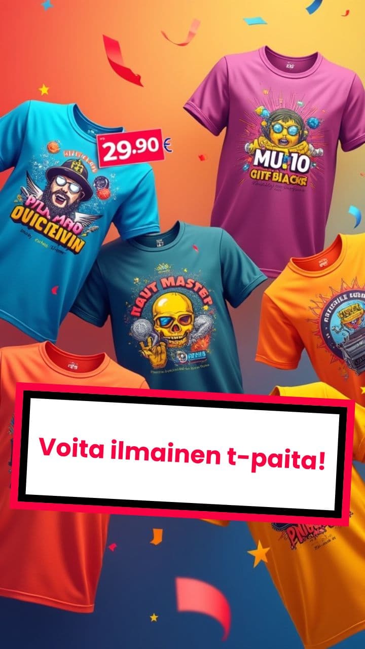 Voita ilmainen t-paita!