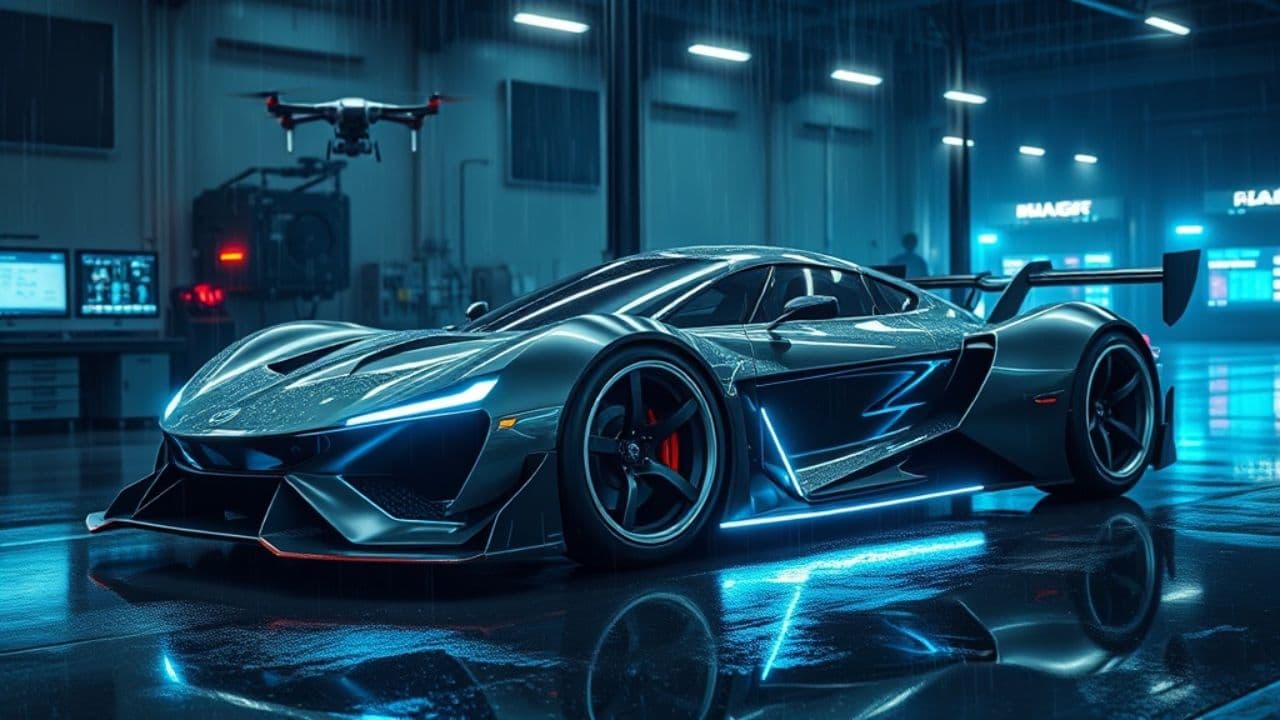 Modèle, voiture de course restaurée en 2026