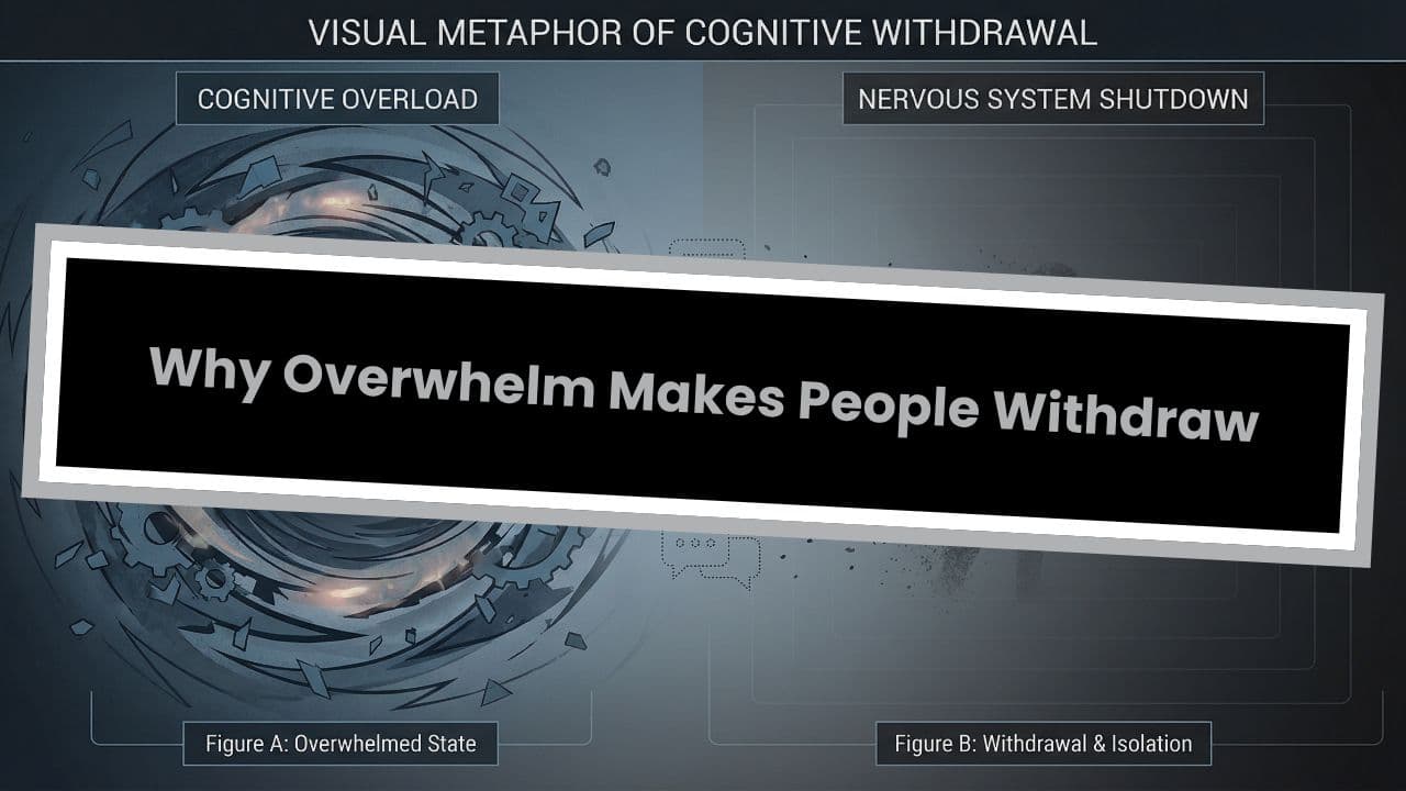 Why Overwhelm Makes People Withdraw