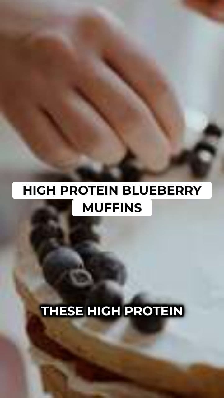 High Protein Cottage Cheese Blueberry Muffins