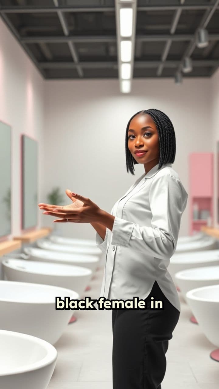 Shampoo Class in a Pink Salon