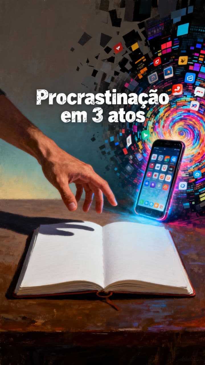 Procrastinação em 3 atos