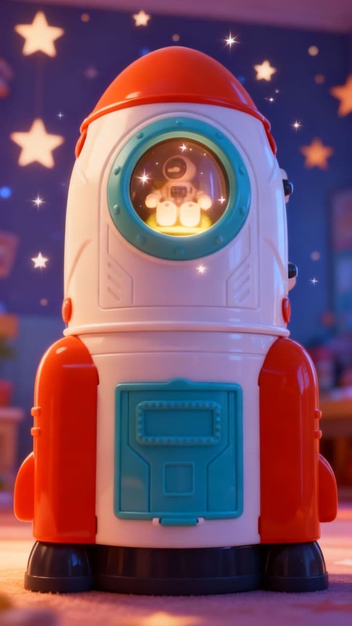 Space Rocket Astronaut Toy Ad