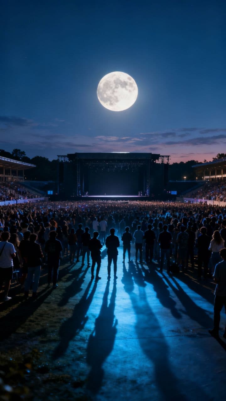 Moonlit Ballet in Open Space