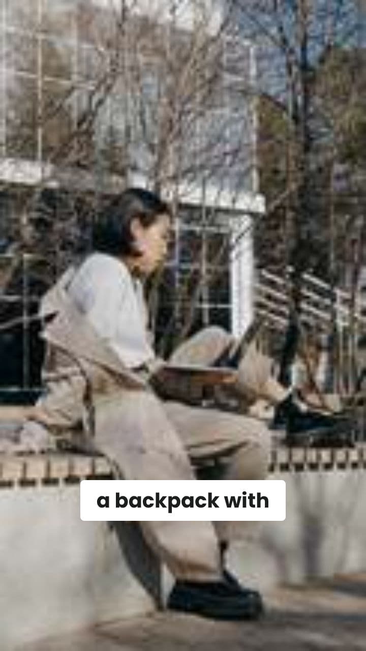 Backpack with Legs and Pizza Party