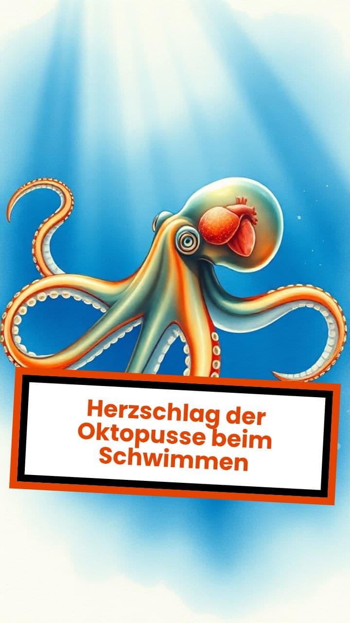 Herzschlag der Oktopusse beim Schwimmen