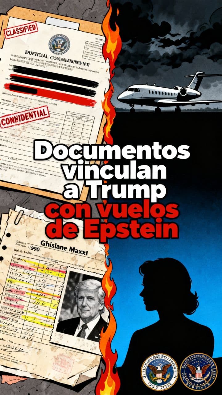 Documentos vinculan a Trump con vuelos de Epstein