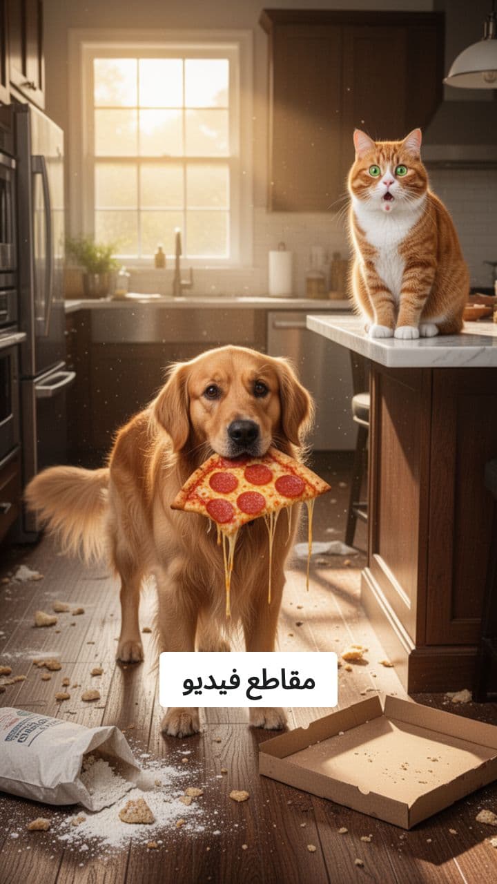 مقاطع مضحكة للحيوانات الأليفة