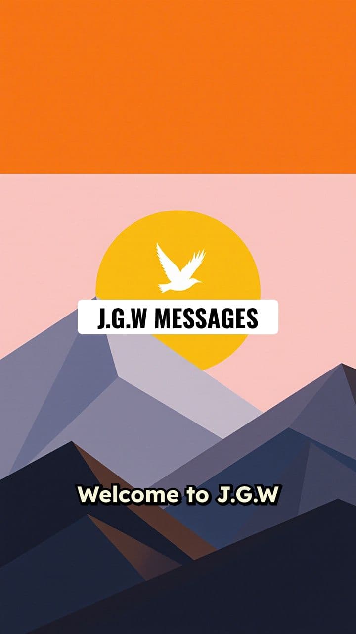 J.G.W MESSAGES: Faith and Purpose