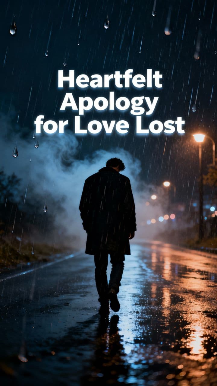 Heartfelt Apology for Love Lost