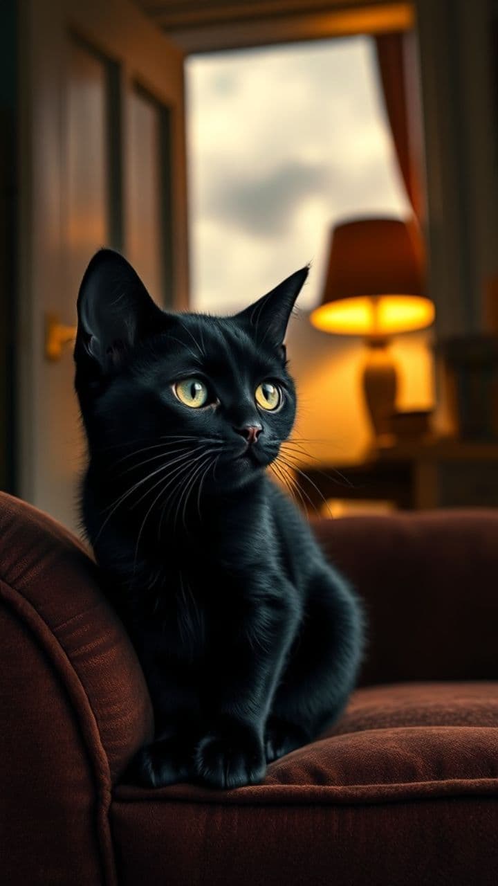 Miaulements mélancoliques d'un chat