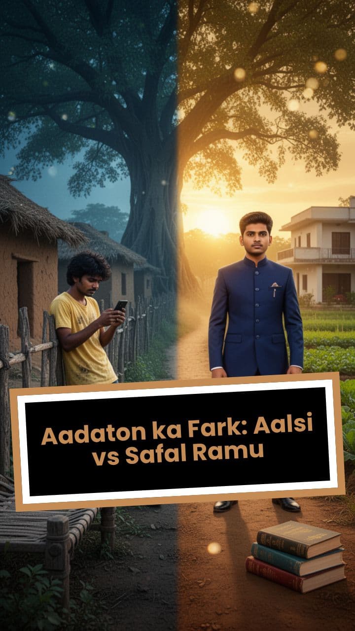 Aadaton ka Fark: Aalsi vs Safal Ramu