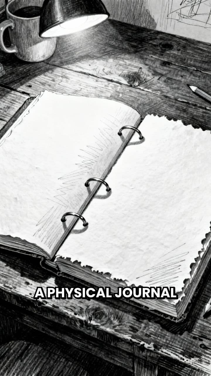 Hooray on a Blank Journal Page