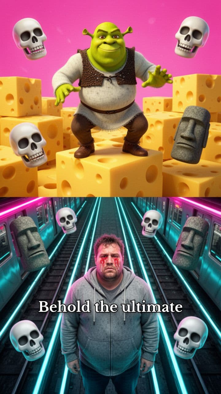 Brain Rot Cheese World Overload