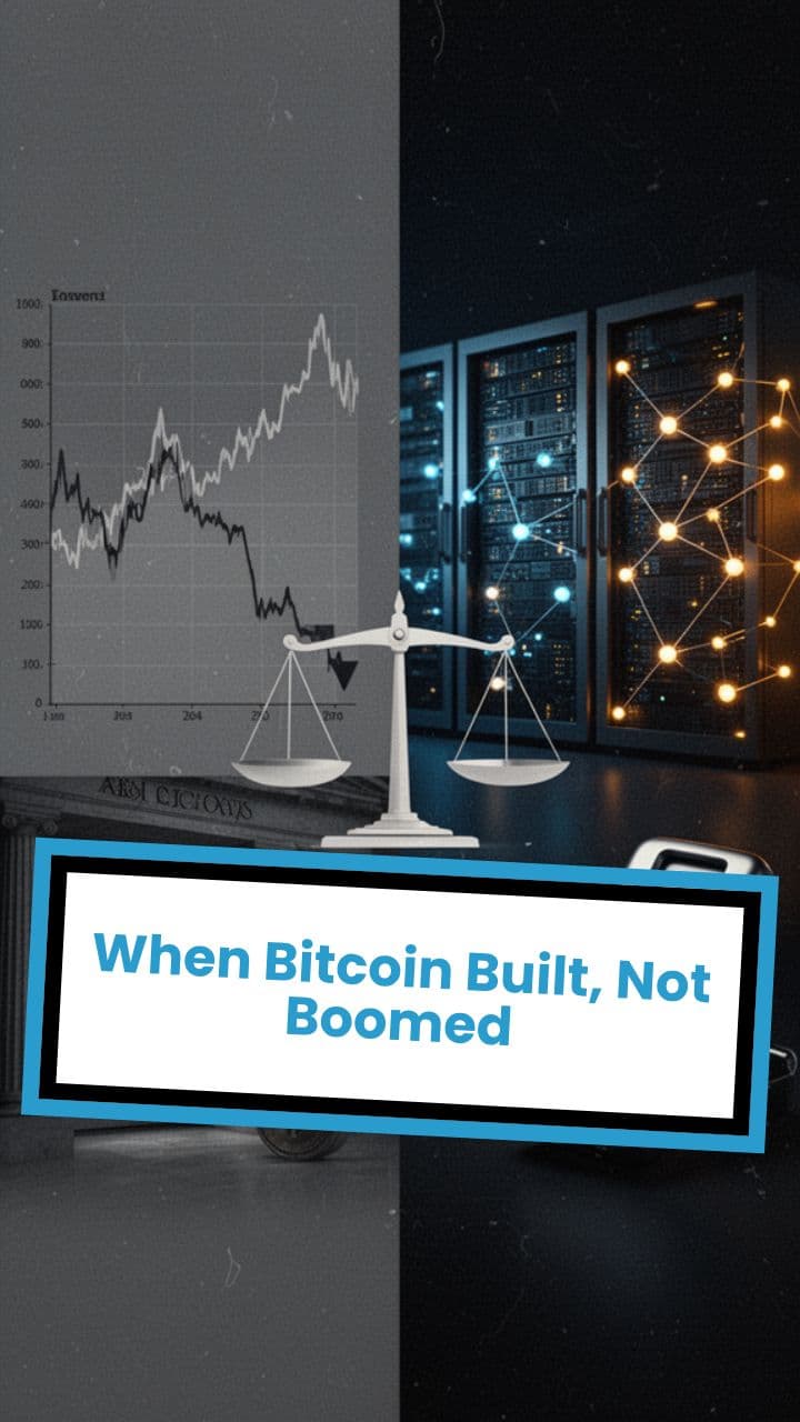 When Bitcoin Built, Not Boomed