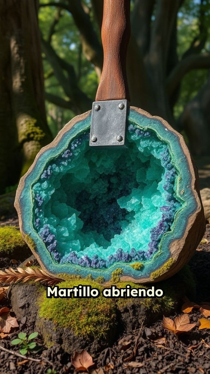 Apertura de geoda de amatista