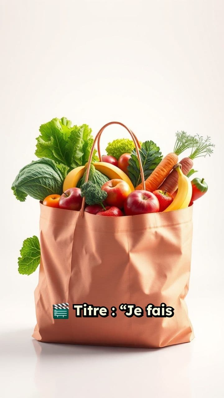 Courses de fruits et légumes