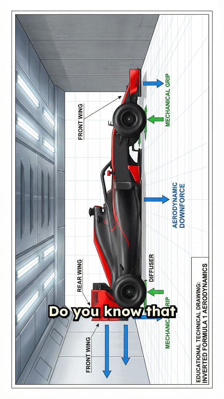 F1 Downforce: Driving Upside Down