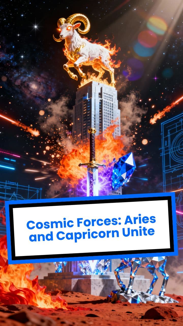 Cosmic Forces: Aries and Capricorn Unite